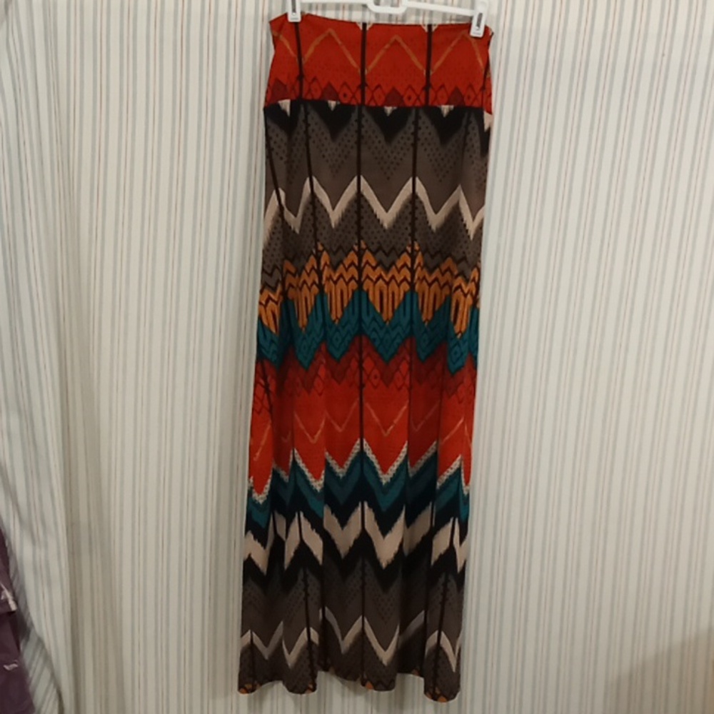 Tamari's Long Multi Colored Skirt  M